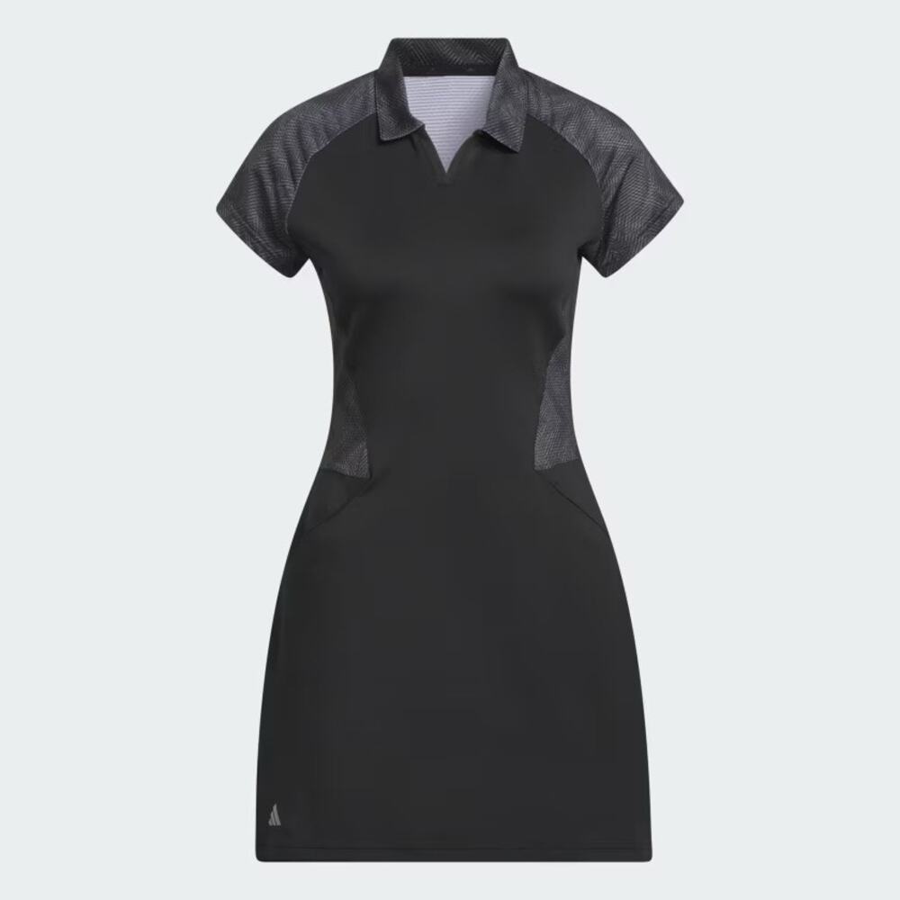 Adidas Woman Golf Dress Short Sleeve Black